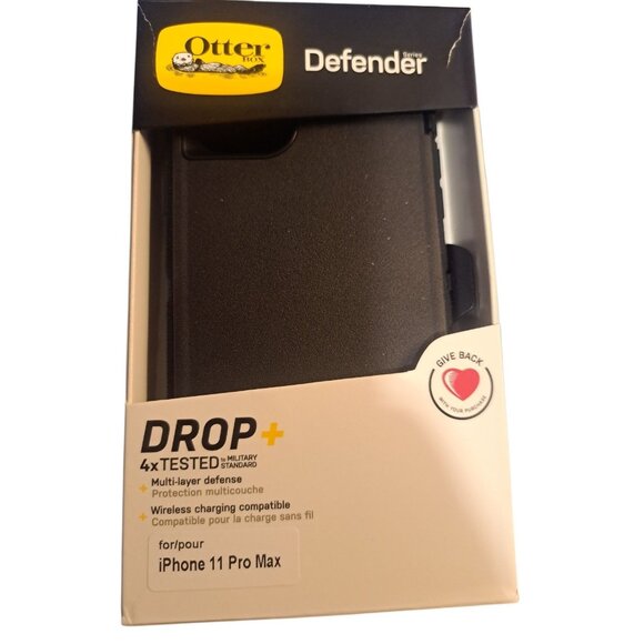 OTTERBOX 77-62581 Defender Series Case for Apple iPhone 11 Pro Max - Black - Picture 1 of 1